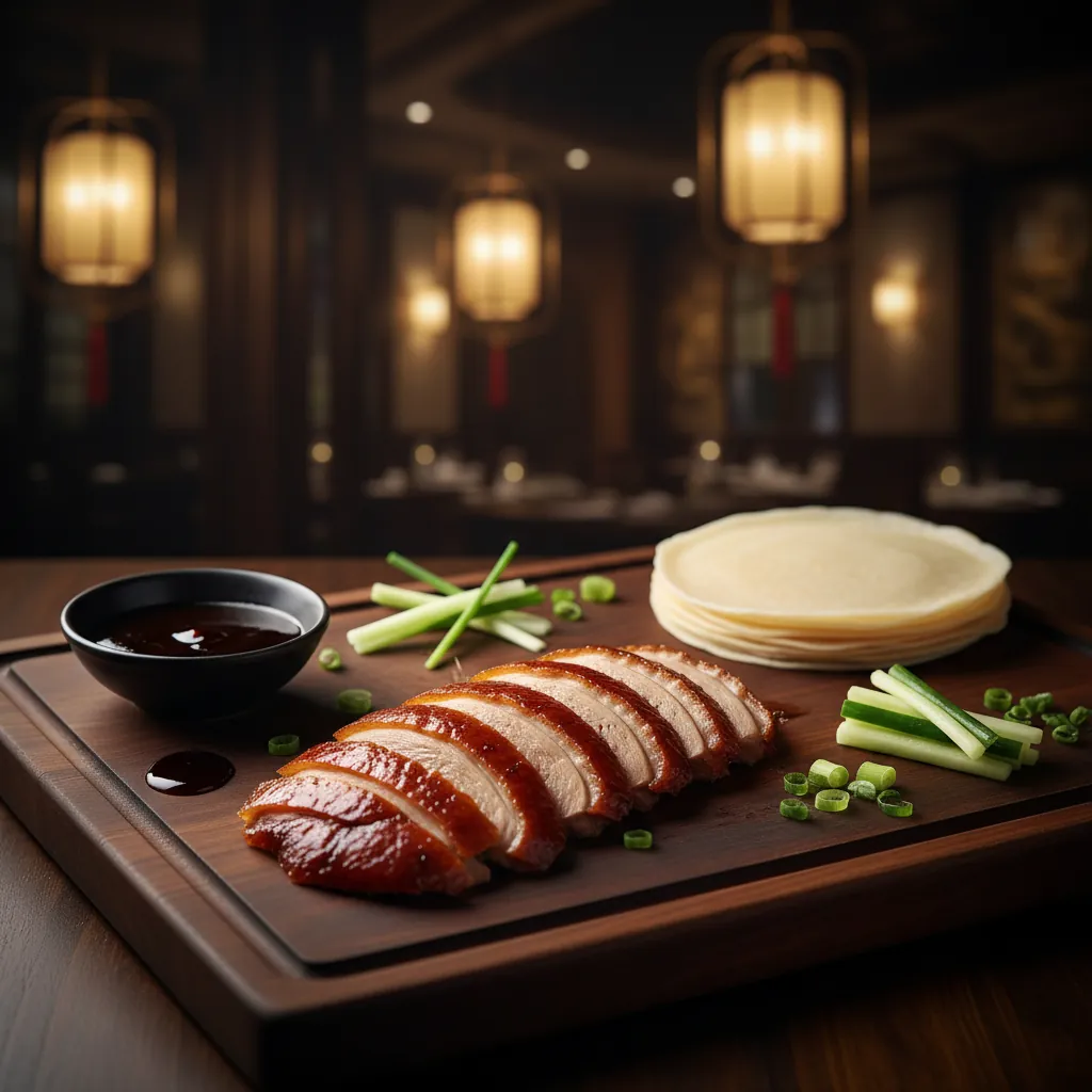 Knapperige Peking-eend met pannenkoekjes en hoisinsaus